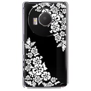 101P-YCM2P0378-78 [SoftBank 101P LUMIX Phone用 カバー モノクロームハイビスカス]