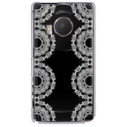 101P-YCM2P0379-78 [SoftBank 101P LUMIX Phone用 カバー ホワイト＆ブラックレース]