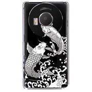 101P-YCM2P0386-78 [SoftBank 101P LUMIX Phone用 カバー 和柄鯉の滝登り]