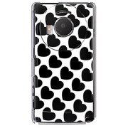 101P-YCM2P0395-78 [SoftBank 101P LUMIX Phone用 カバー ドット＆ハート柄]