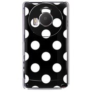 101P-YCM2P0397-78 [SoftBank 101P LUMIX Phone用 カバー DotPatternクラシックBigブラック]