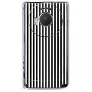 101P-YCM2P0418-78 [SoftBank 101P LUMIX Phone用 カバー モノクロストライプベビーライン]