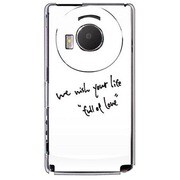 101P-YCM2P0426-78 [SoftBank 101P LUMIX Phone用 カバー WewishyourlifeFullofLove/White]