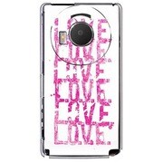 101P-YCM2P0470-78 [SoftBank 101P LUMIX Phone用 カバー LOVE.LOVE.LOVE.TheWhite]