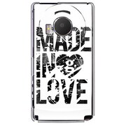 101P-YCM2P0471-78 [SoftBank 101P LUMIX Phone用 カバー MadeinLoveBlackPaint]