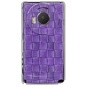 SoftBank 101P LUMIX Phone用 カバー クロスレザーパターンパープル 101P-YCM2P0523-78