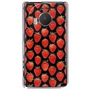 101P-YCM2P0558-78 [SoftBank 101P LUMIX Phone用 カバー ストロベリーパターンブラックプレート]
