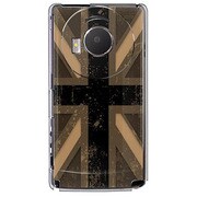 101P-YCM2P0603-78 [SoftBank 101P LUMIX Phone用 カバー ユニオンジャックコレクショングレーカラーズ♯30エッジオレンジ]