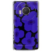 SoftBank 101P LUMIX Phone用 カバー ルーズフラワーコレクションシルエットカラーズ♯70モンツァブルー 101P-YCM2P0630-78