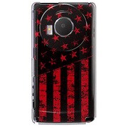 101P-YCM2P0642-78 [SoftBank 101P LUMIX Phone用 カバー ブラックアメリカンフラッグLAカラーズ♯20コロラドレッド]