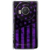101P-YCM2P0648-78 [SoftBank 101P LUMIX Phone用 カバー ブラックアメリカンフラッグLAカラーズ♯80アナハイムパープル]