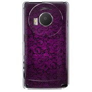 101P-YCM2P0688-78 [SoftBank 101P LUMIX Phone用 カバー クラシックパターンデザインダークパープル]