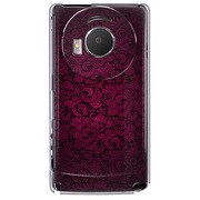 101P-YCM2P0689-78 [SoftBank 101P LUMIX Phone用 カバー クラシックパターンデザインダークマゼンタ]
