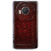 101P-YCM2P0690-78 [SoftBank 101P LUMIX Phone用 カバー クラシックパターンデザインダークレッド]