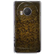 101P-YCM2P0691-78 [SoftBank 101P LUMIX Phone用 カバー クラシックパターンデザインダークゴールド]