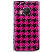 101P-YCM2P0750-78 [SoftBank 101P LUMIX Phone用 カバー 千鳥格子デザインA-BIGPink]