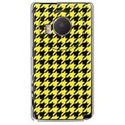 101P-YCM2P0753-78 [SoftBank 101P LUMIX Phone用 カバー 千鳥格子デザインA-Yellow]