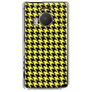 101P-YCM2P0755-78 [SoftBank 101P LUMIX Phone用 カバー 千鳥格子デザインドットB-Yellow]