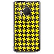 101P-YCM2P0756-78 [SoftBank 101P LUMIX Phone用 カバー 千鳥格子デザインドットB-BIGYellow]
