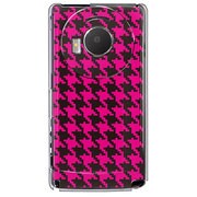 101P-YCM2P0757-78 [SoftBank 101P LUMIX Phone用 カバー 千鳥格子デザインドットB-BIGPink]