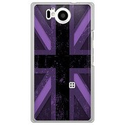 106SH-YCM2P0607-78 [SoftBank 106SH AQUOS PHONE Xx 用 カバー ユニオンジャックコレクショングレーカラーズ♯70エッジパープル]