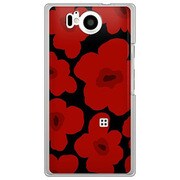 SoftBank 106SH AQUOS PHONE Xx 用 カバー ルーズフラワーコレクションシルエットカラーズ♯20スモークレッド 106SH-YCM2P0625-78