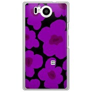 SoftBank 106SH AQUOS PHONE Xx 用 カバー ルーズフラワーコレクションシルエットカラーズ♯60オリスターパープル 106SH-YCM2P0629-78