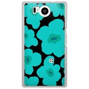SoftBank 106SH AQUOS PHONE Xx 用 カバー ルーズフラワーコレクションシルエットカラーズ♯90オルビアグリーン 106SH-YCM2P0632-78