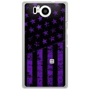106SH-YCM2P0648-78 [SoftBank 106SH AQUOS PHONE Xx 用 カバー ブラックアメリカンフラッグLAカラーズ♯80アナハイムパープル]