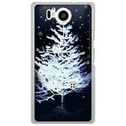 106SH-YCM2P0677-78 [SoftBank 106SH AQUOS PHONE Xx 用 カバー スノークリスマスツリー]