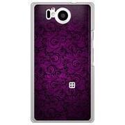 106SH-YCM2P0688-78 [SoftBank 106SH AQUOS PHONE Xx 用 カバー クラシックパターンデザインダークパープル]