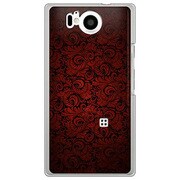 106SH-YCM2P0690-78 [SoftBank 106SH AQUOS PHONE Xx 用 カバー クラシックパターンデザインダークレッド]