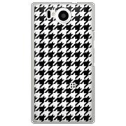 106SH-YCM2P0745-78 [SoftBank 106SH AQUOS PHONE Xx 用 カバー 千鳥格子デザインA]