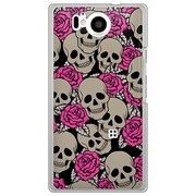 106SH-YCM2P0747-78 [SoftBank 106SH AQUOS PHONE Xx 用 カバー Skull's＆RoseA]
