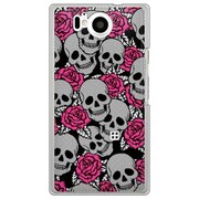 106SH-YCM2P0748-78 [SoftBank 106SH AQUOS PHONE Xx 用 カバー Skull's＆RoseB]