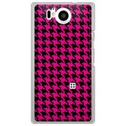 106SH-YCM2P0754-78 [SoftBank 106SH AQUOS PHONE Xx 用 カバー 千鳥格子デザインドットB-Pink]