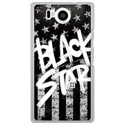 106SH-YCM2P0795-78 [SoftBank 106SH AQUOS PHONE Xx 用 カバー BlackAmericanBLACKSTAR]