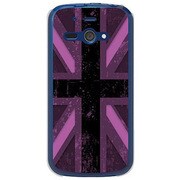 SoftBank 205SH AQUOS PHONE ss用 カバーユニオンジャックコレクショングレーカラーズ♯10パープル 205SH-YCM2P0601-78