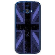 SoftBank 205SH AQUOS PHONE ss用 カバーユニオンジャックコレクショングレーカラーズ♯80NYブルー 205SH-YCM2P0608-78