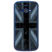 SoftBank 205SH AQUOS PHONE ss用 カバーユニオンジャックコレクショングレーカラーズ♯100EMIブルー 205SH-YCM2P0610-78