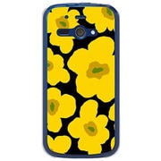 SoftBank 205SH AQUOS PHONE ss用 カバールーズフラワーコレクションシルエットカラーズ♯50カークイエロー 205SH-YCM2P0628-78