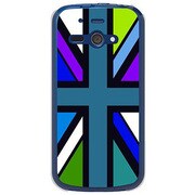 SoftBank 205SH AQUOS PHONE ss用 カバーユニオンジャックコレクションVibidカラーズ♯40リオミントランド 205SH-YCM2P0636-78