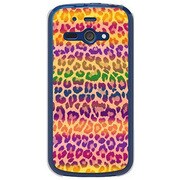 SoftBank 205SH AQUOS PHONE ss用 カバーヒョウ柄パッションカラーズ♯20サバンナレインボー 205SH-YCM2P0640-78