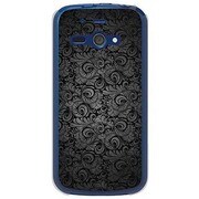 SoftBank 205SH AQUOS PHONE ss用 カバークラシックパターンデザインダークブラック 205SH-YCM2P0687-78