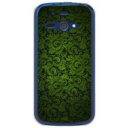 SoftBank 205SH AQUOS PHONE ss用 カバークラシックパターンデザインダークグリーン 205SH-YCM2P0692-78