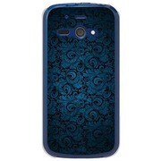 SoftBank 205SH AQUOS PHONE ss用 カバークラシックパターンデザインダークブルー 205SH-YCM2P0693-78
