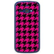 SoftBank 205SH AQUOS PHONE ss用 カバー千鳥格子デザインA-BIGPink 205SH-YCM2P0750-78