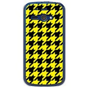 SoftBank 205SH AQUOS PHONE ss用 カバー千鳥格子デザインA-BIGYellow 205SH-YCM2P0751-78