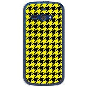 SoftBank 205SH AQUOS PHONE ss用 カバー千鳥格子デザインA-Yellow 205SH-YCM2P0753-78