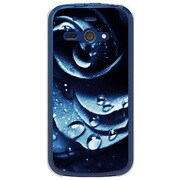 SoftBank 205SH AQUOS PHONE ss用 カバーウォーターローズクラシックデザインブルー 205SH-YCM2P0765-78
